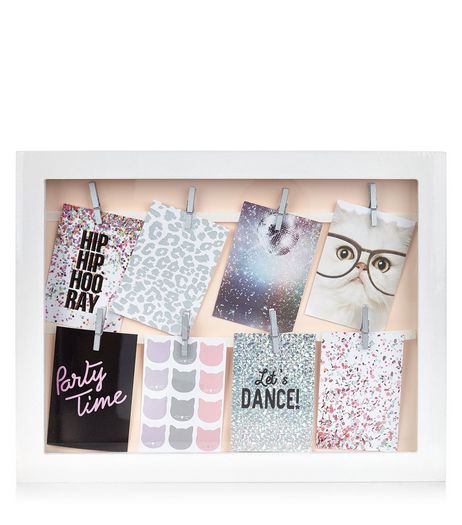 Pink Iridescent Peg Frame | New Look