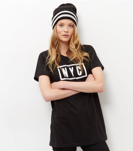 Black Stripe Beanie | New Look