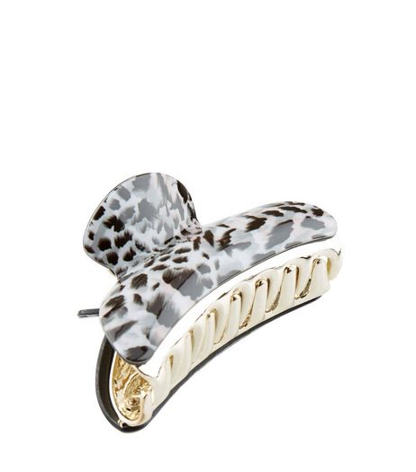 Black Leopard Print Bulldog Clip | New Look