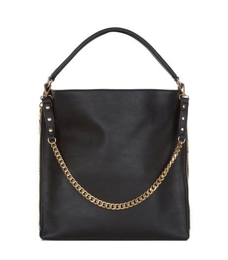 Black Chain Strap Shoulder Bag | New Look