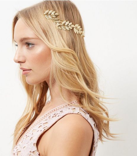 Gold Grecian Pearl Headband | New Look