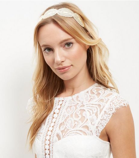 Gold Filigree Disc Headband | New Look