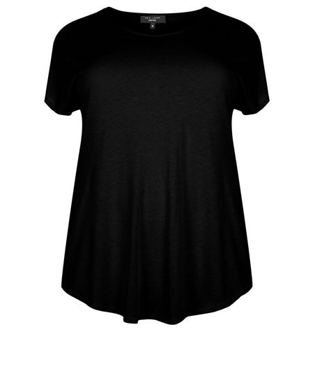Curves Black T-Shirt | New Look