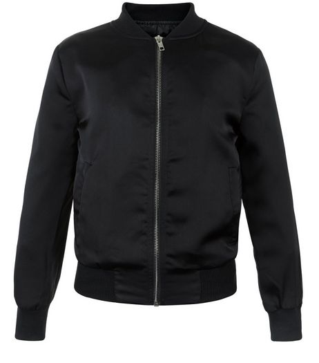 Girls Black Bomber Jacket | New Look