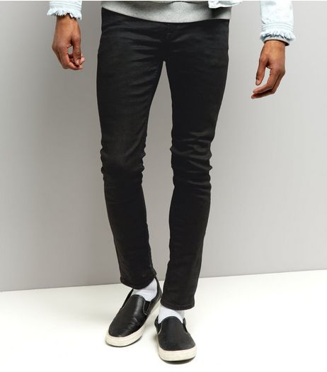Black Coated Skinny Jeans | New Look
