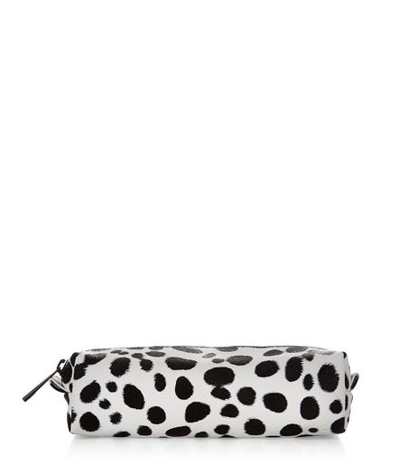 White Polka Dot Pencil Case | New Look