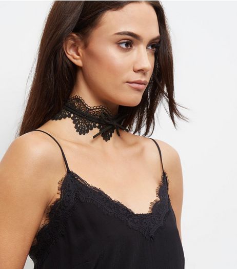 Black Lace Choker | New Look