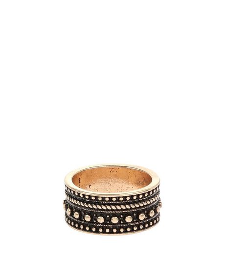 Gold Crown Thumb Ring | New Look