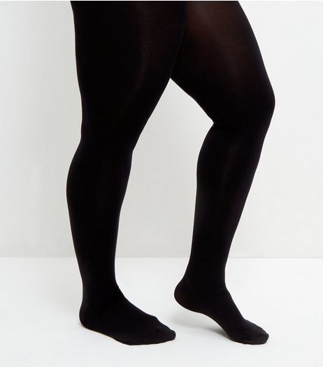 Curves Black 200 Denier Tights | New Look