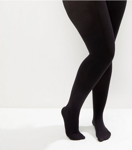 Curves Black 100 Denier Tights | New Look