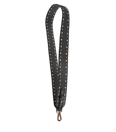 Black Stud Bag Strap | New Look