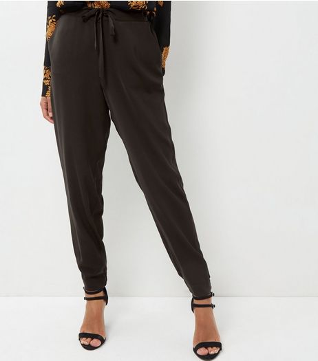 Black Tie Waist Joggers | New Look