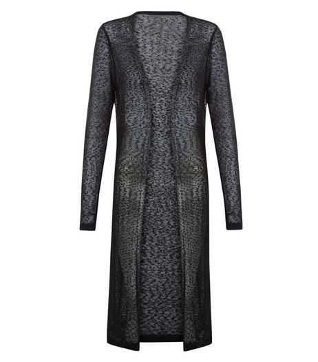 Apricot Black Longline Cardigan | New Look