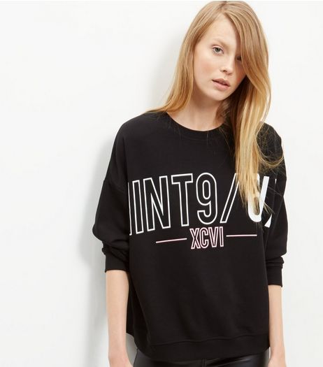 Black 96 Batwing Sweater | New Look