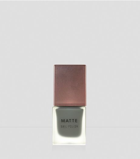 Dark Olive Green Matte Nail Polish | New Look