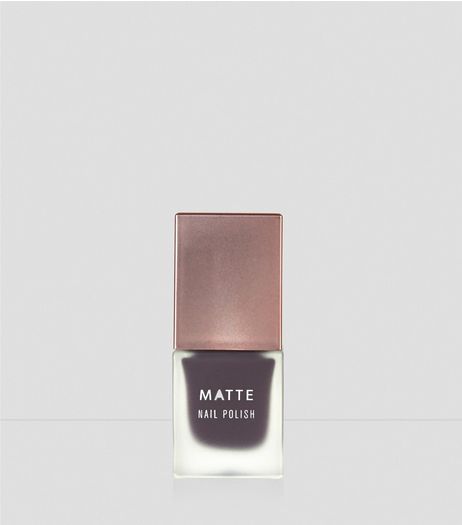 Aubergine Purple Matte Nail Polish | New Look