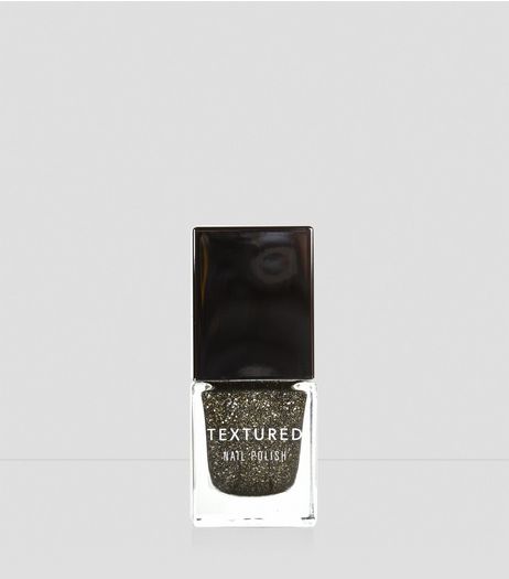 Meteorite Black Textured Nail Polish | New Look