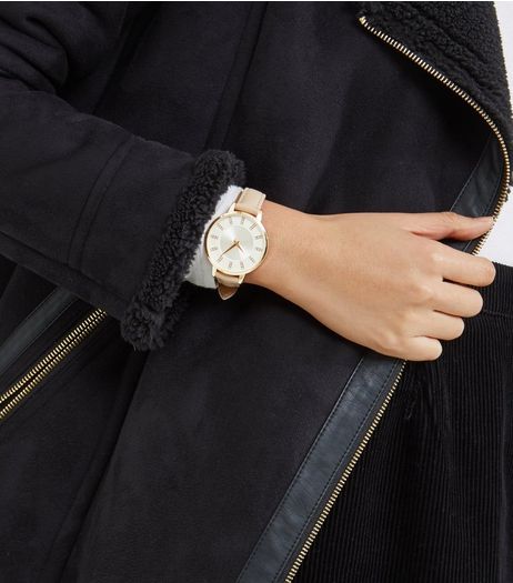 Mid Pink Diamanté Dial Watch | New Look