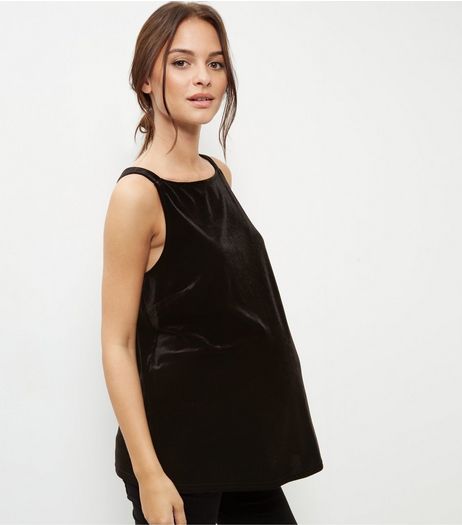 Maternity Velvet Square Neck Cami | New Look
