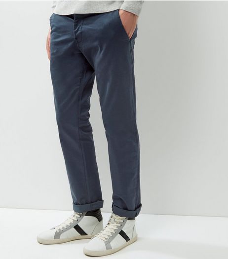 Navy Slim Chinos | New Look
