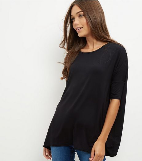 Black Oversized T-Shirt | New Look
