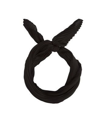 Black Plain Neck Tie | New Look