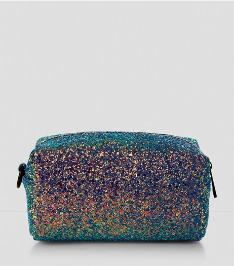 Green Sequin Make Up Bag | New Look