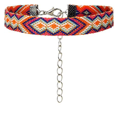Multicoured Pattern Anklet | New Look