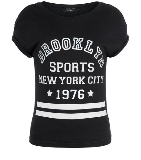 Girls Black Brooklyn Sports T-Shirt | New Look