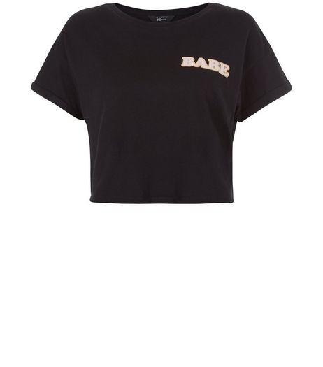 Teens Black Babe Foil Print T-shirt | New Look