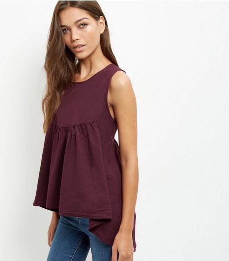 Loving This Burgundy Sleeveless Top | New Look