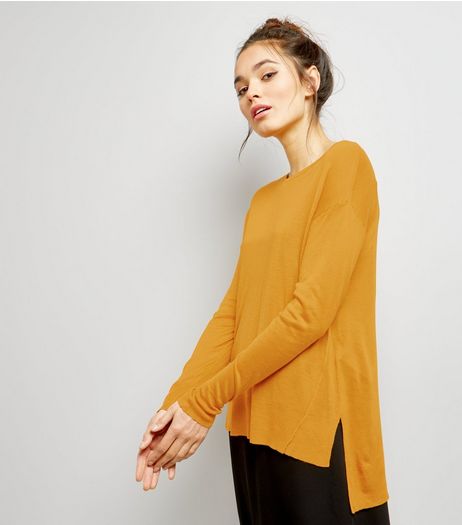 Yellow Seam Trim Jumper | New Look