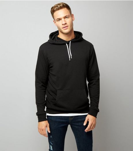 Black Pocket Front Hoodie | New Look