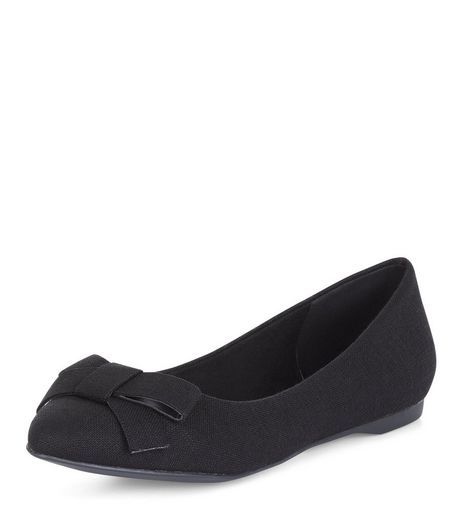 Black Suedette Cross Strap Wedges | New Look