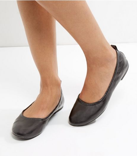 Black Elasticated Pumps | New Look
