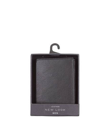 Black Leather Wallet | New Look