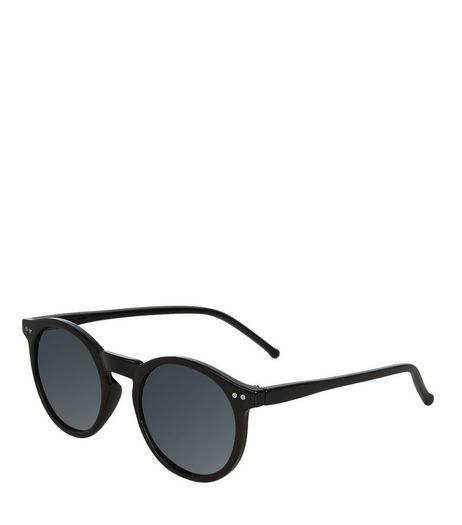 Black Round Sunglasses | New Look