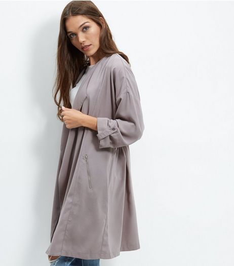Cameo Rose Waterfall Longline Jacket | New Look