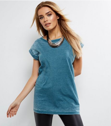 Blue Boyfriend T-Shirt | New Look