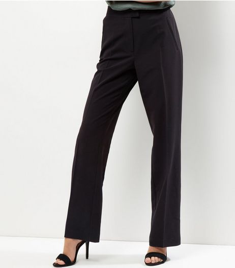 Black Suit Bootcut Trousers | New Look