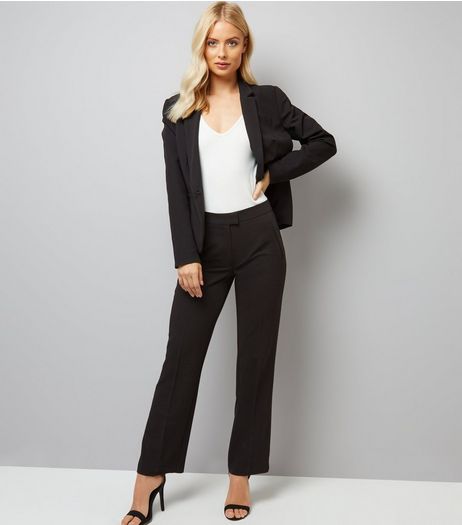 Black Chelsea Bootcut Trousers | New Look