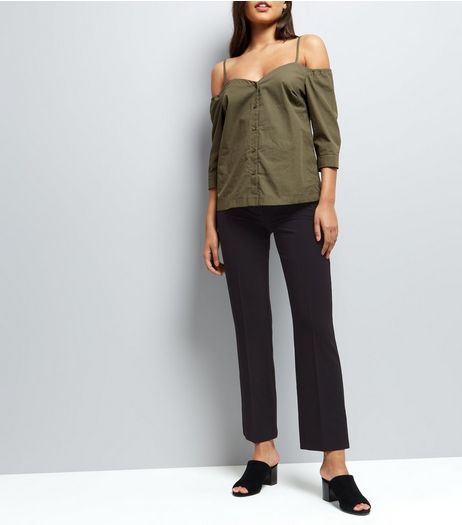 Black Bootcut Trousers | New Look