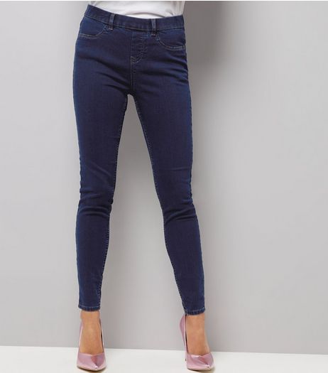Blue Skinny Emilee Jeggings | New Look