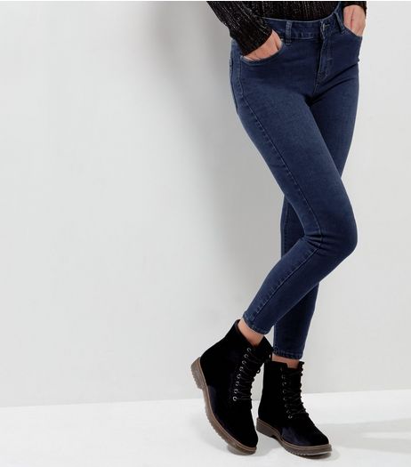 Blue Dark Wash Super Soft Super Skinny India Jeans | New Look
