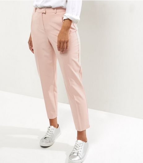 Mid Pink Slim Leg Trousers | New Look