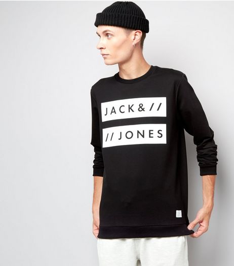 Jack & Jones Black Crew Neck Sweater | New Look