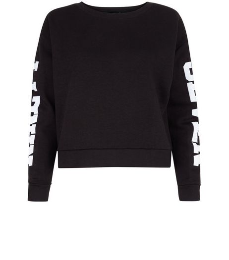 Teens Black 97 Print Sweater | New Look
