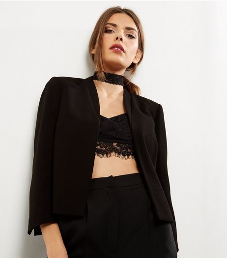 Black Cropped Jacket | New Look