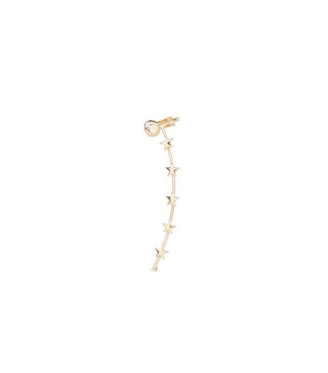 Gold Star Drop Earcuff | New Look