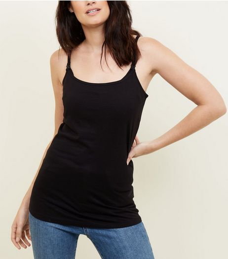 Maternity Black Nursing Vest | New Look